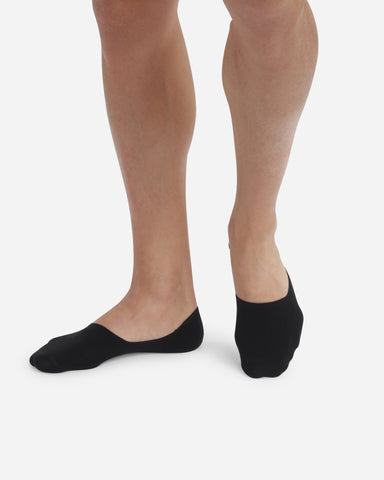 DIM - Lot de 2 protège-pieds noirs en coton Homme en Soldes - Masculin - taille 39/42