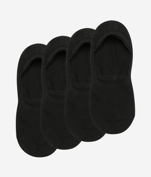 Lot de 2 protège-pieds noirs en coton Homme