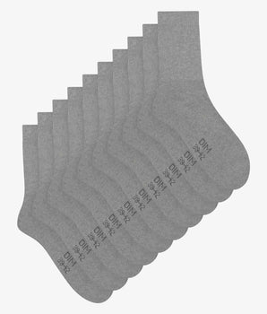 Lot de 5 paires de chaussettes homme Gris Chiné EcoDim Sport