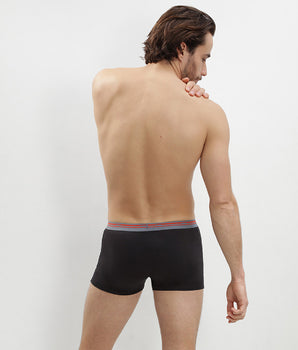 Lot de 3 boxers coton stretch Noir pour homme Daily Colors