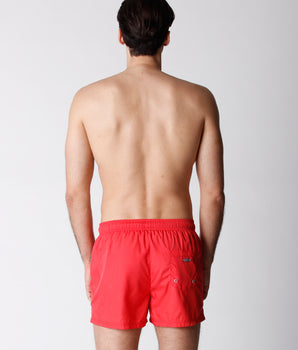 Maillot de bain court pour Homme Rouge avec imprimé Surf