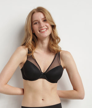 Soutien-gorge ampliforme invisible noir Generous Limited Edition Dim