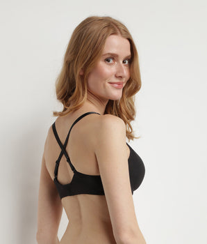 Soutien-gorge ampliforme invisible noir Generous Limited Edition Dim