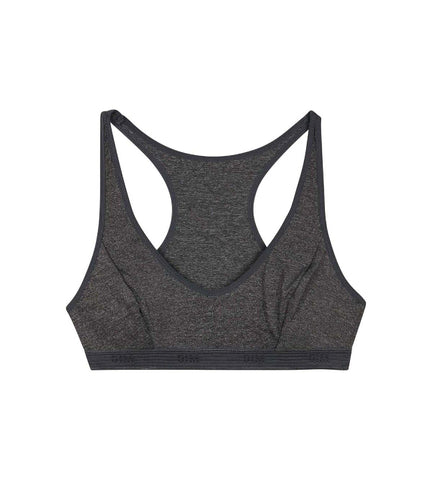 Brassière de sport pour fille Gris Chiné Foncé en microfibre Dim Micro