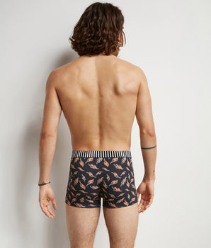 Lot de 3 boxers homme coton stretch motifs marbre et flammes Dim Vibes