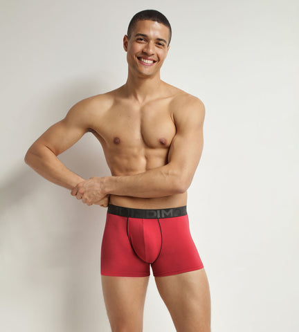 DIM - Boxer homme en coton modal à ceinture contrastée Rubis Dim Classic en Soldes - Masculin - taille 2