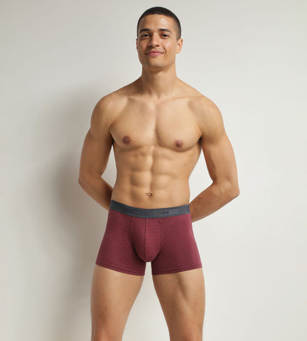 DIM - Boxer homme en coton stretch Rubis à pois Dim Fancy en Soldes - Masculin - taille 2