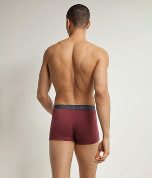 Boxer homme en coton stretch Rubis à pois Dim Fancy