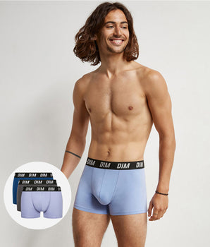 Lot de 3 boxers homme à thermorégulation active Bleu Parme Regul Activ