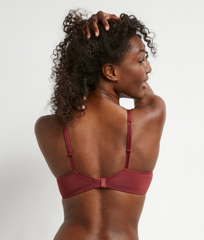 Soutien-gorge emboitant à armatures en dentelle vague rouge Mod de Dim