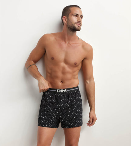 DIM - Caleçon homme en coton Noir à motif logomania Dim Icons Essentiel en Soldes - Masculin - taille 3