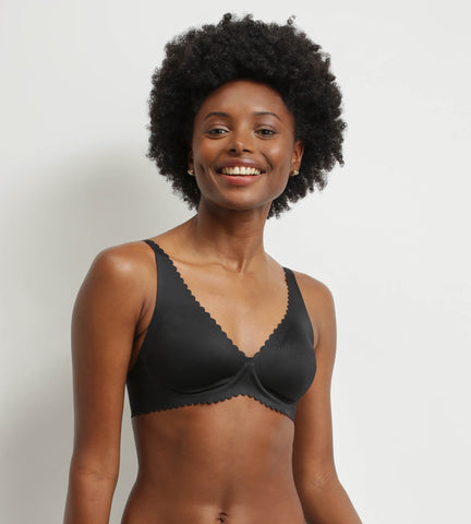 Soutien-gorge foulard à armatures en microfibre Noir Dim Body Touch - Féminin - Taille 85B