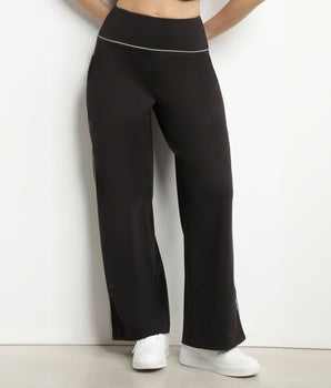 Pantalon de sport large pour femme en jersey stretch Noir Dim Move