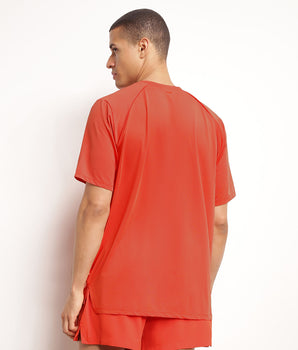 T-shirt de sport homme en matière aérée Rouge Dim Move