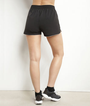 Short de sport femme en viscose noire Dim Move