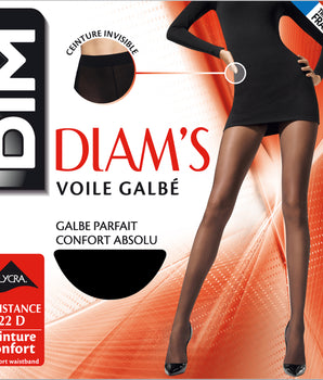 Collant noir Diam's Voile Galbé 22D