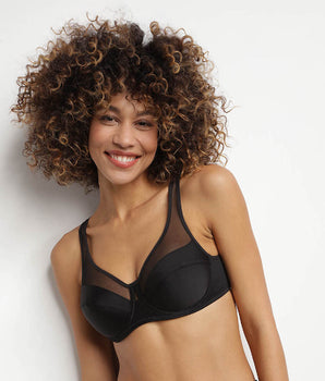 Soutien-gorge emboitant avec armatures noir Generous Dim