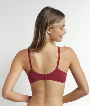 Soutien-gorge emboîtant en microfibre et tulle Coquelicot Dim Generous