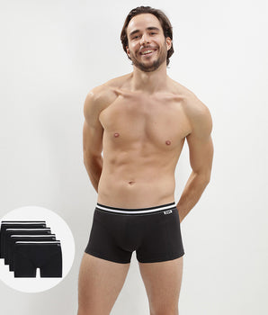 Lot de 4 boxers noirs ECODIM Coton