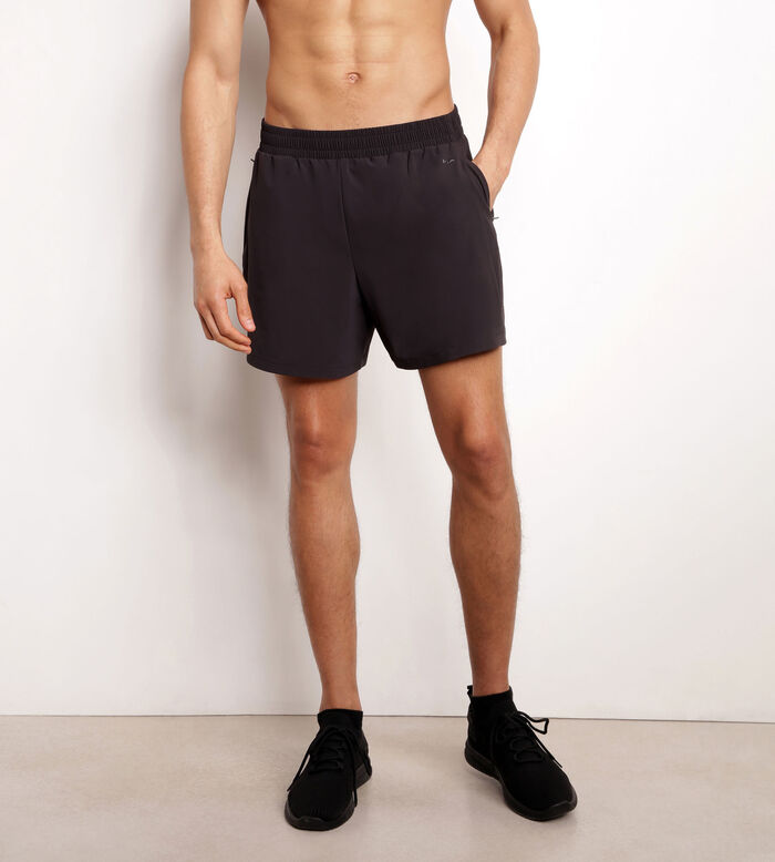 Short de sport homme en matière aérée Noir Dim Move, , DIM