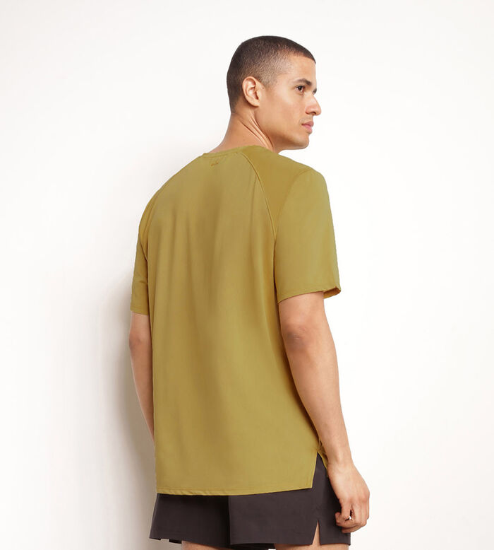 T-shirt de sport homme en matière aérée Olive Dim Move, , DIM