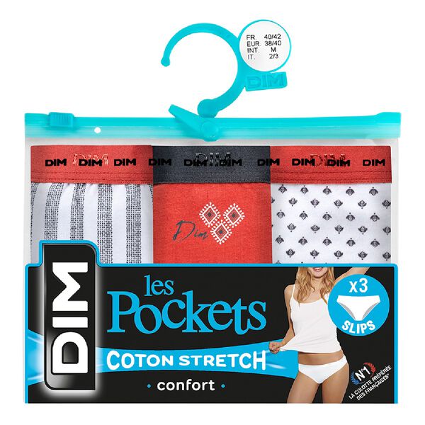 Dim Les Pockets, Lot de de 3 culottes coton Clochette - Cdiscount  Prêt-à-Porter