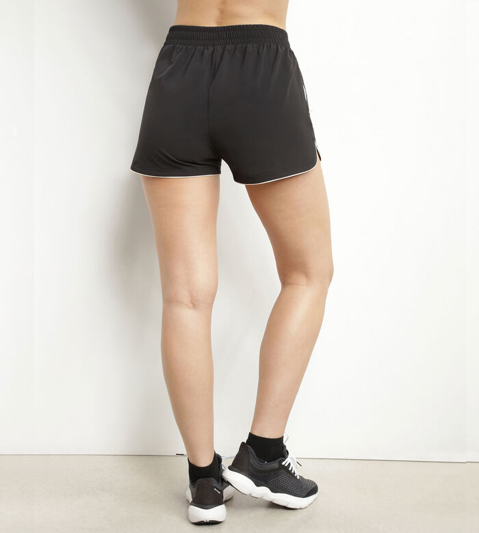 Short de sport femme en viscose noire Dim Move, , DIM