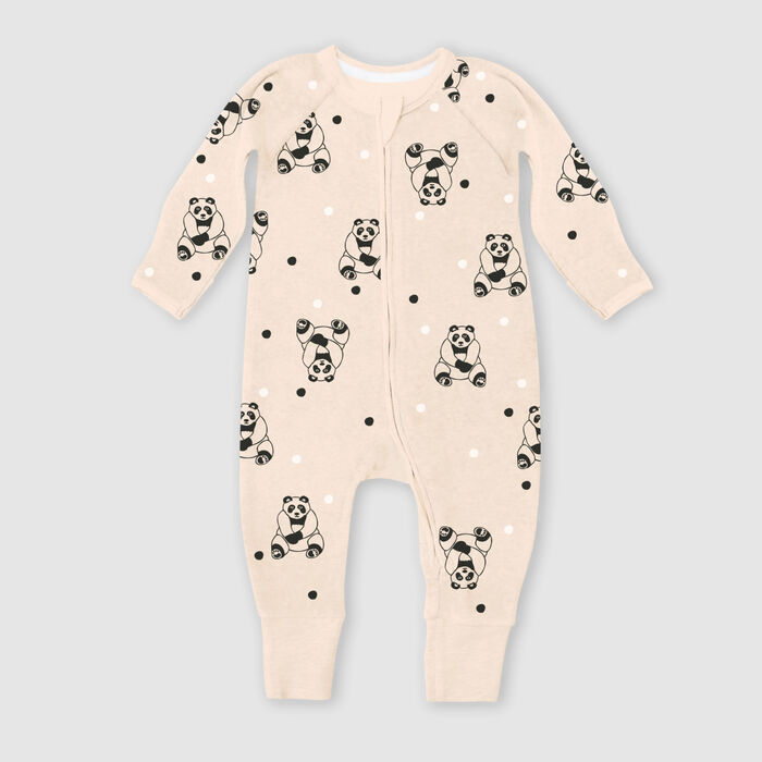 Pyjama velours beige girafe bébé garçon NAISSANCE