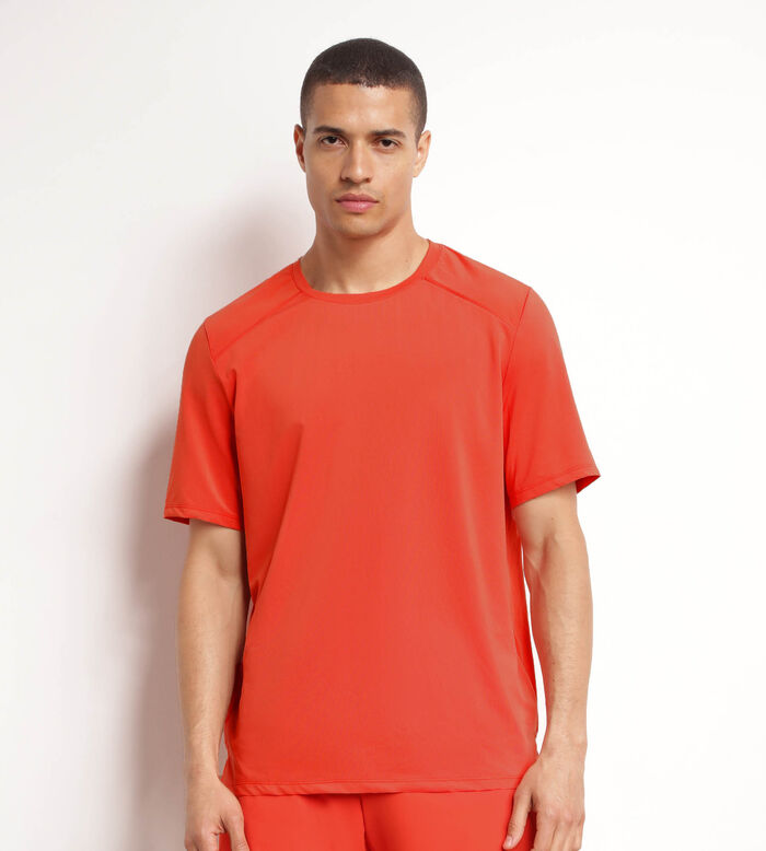 T-shirt de sport homme en matière aérée Rouge Dim Move, , DIM