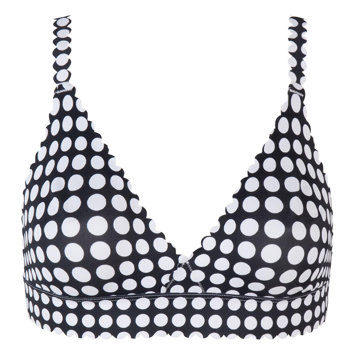 soutien gorge noir et blanc