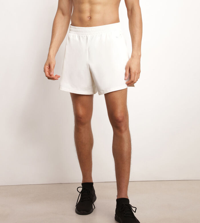 Short de sport homme en matière aérée Écru Dim Move, , DIM