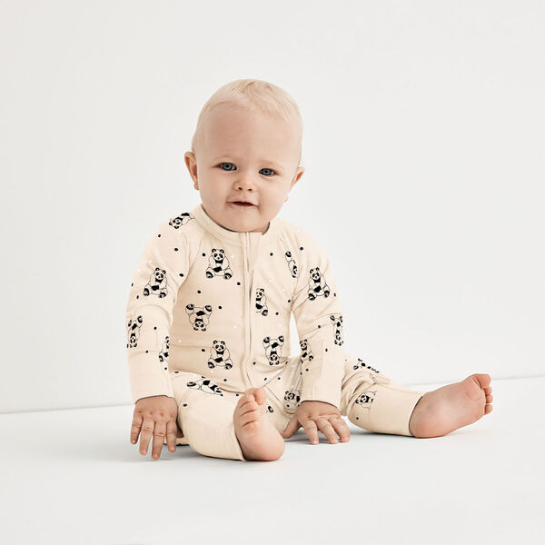 pyjama bebe en velours ouverture devant et motifs fantaisie blanc