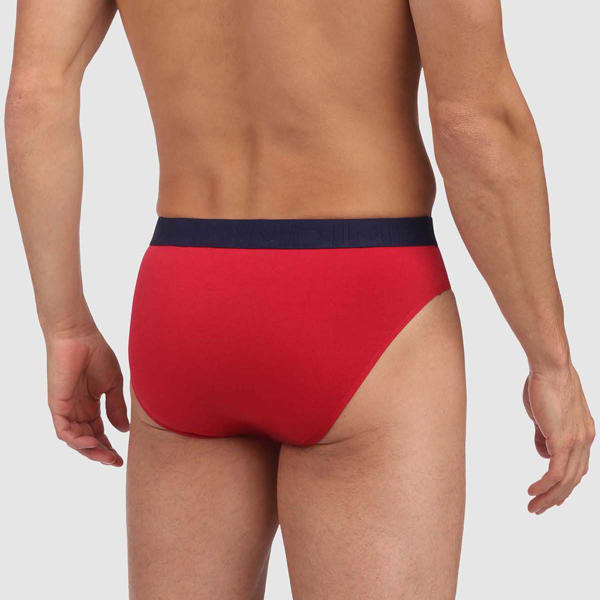 Slip homme rouge coton stretch coutures renforc es Mix and Fancy