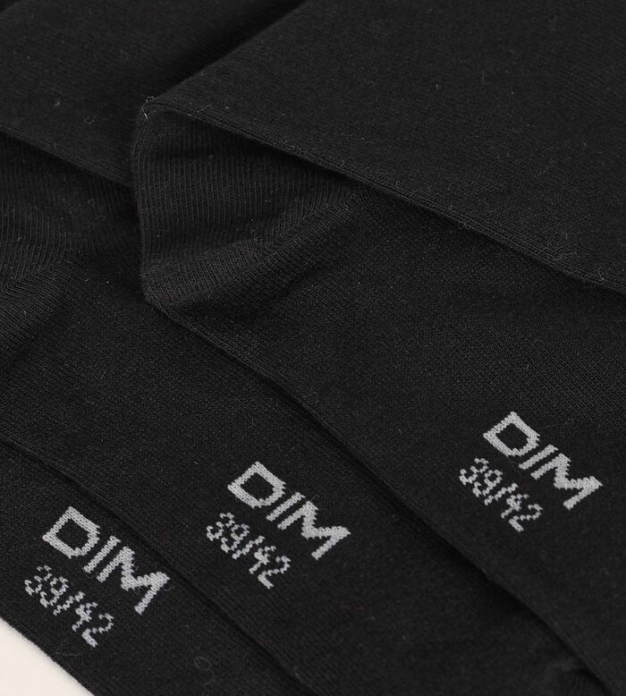 Lot de 3 paires de chaussettes homme Noir Dim Coton Confort, , DIM