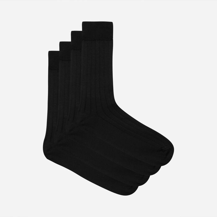 (Lot de 12) Chaussettes de sécurité anti-odeurs BAMBOU - Noir 43-46