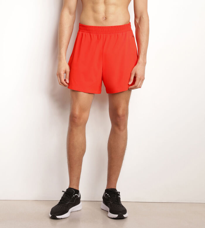 Short de sport homme en matière aérée Rouge Dim Move, , DIM