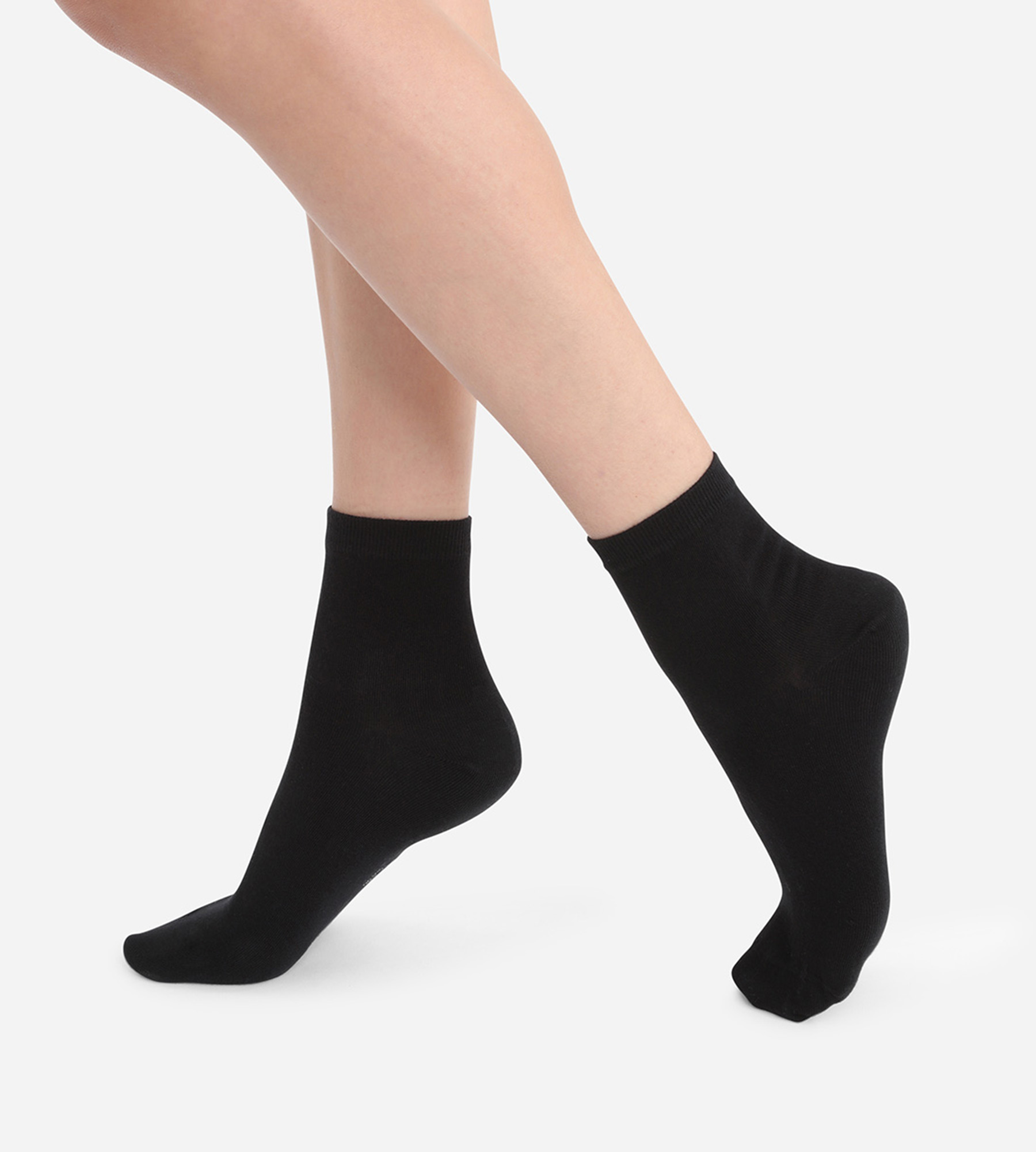 Lot de 10 paires de chaussettes courtes pour femmes en maille solide Noir  Noir - Cdiscount Prêt-à-Porter