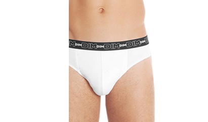 slip blanc homme